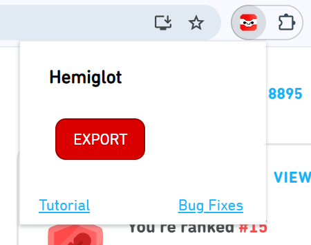 Hemiglot extension chrome light mode