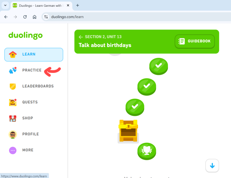 Duolingo.com home page