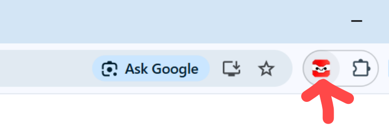 Hemiglot extension icon